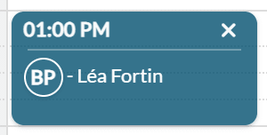 Appointment with the no-show icon