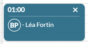 Rendez-vous avec l'icône de non-présentation