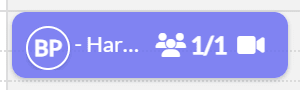 Group appointment showing the number of booked clients