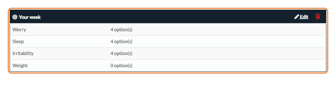 Score/Goal section in the form builder with its goals