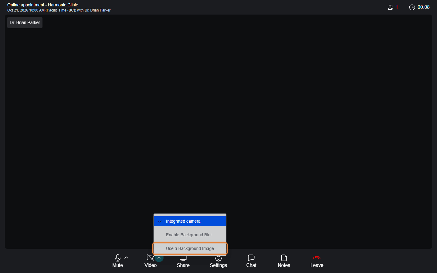 Use a Background Image in the menu of the Video button