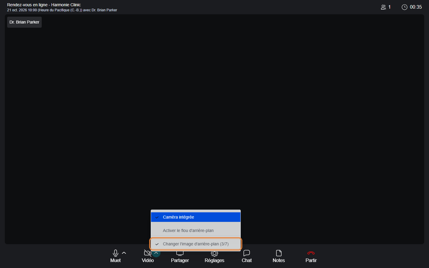 Changer l'image d'arrière-plan dans le menu du bouton Vidéo une fois une image utilisée